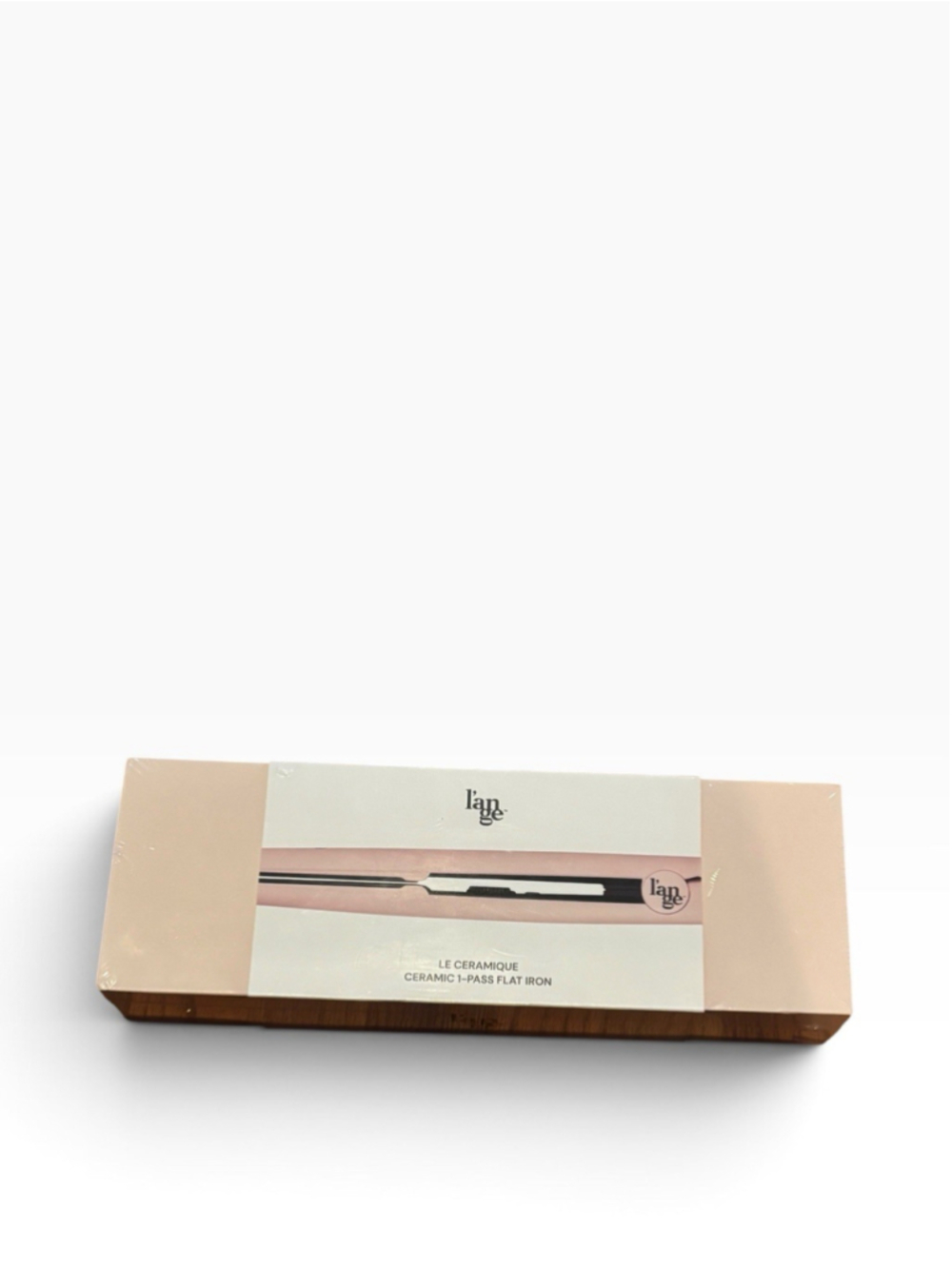 L’ange Le Ceramique 1-Pass Ceramic Flat Iron Blush Pink BNIB Factory SEALED